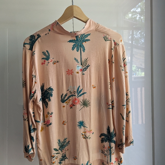 Des Petit Haut Silk-blend Shirt - Picture 2 of 6